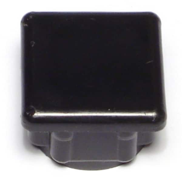 Midwest Fastener 1" x 7/8" Black Plastic Furniture Tips 10PK 66285 - main